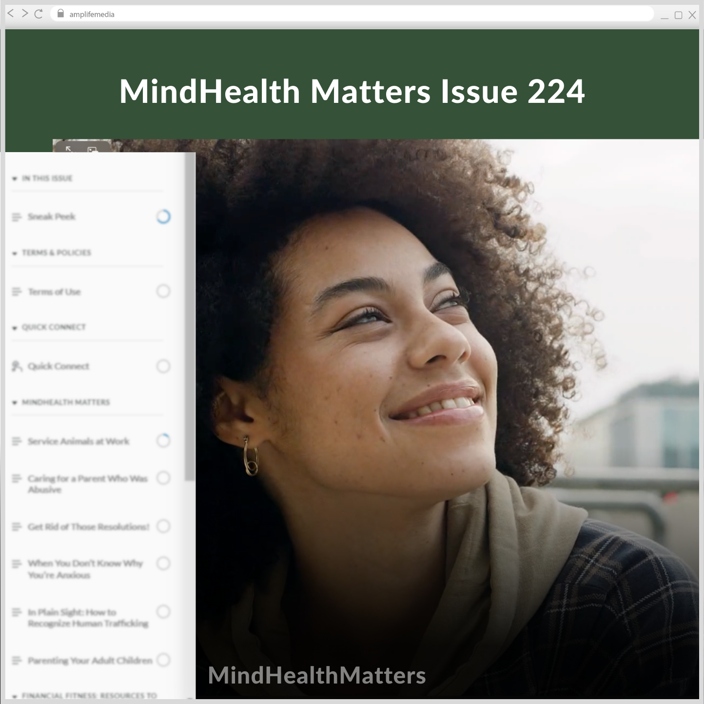 Subscription to Wellbeing Media: MindHealth Matters 224