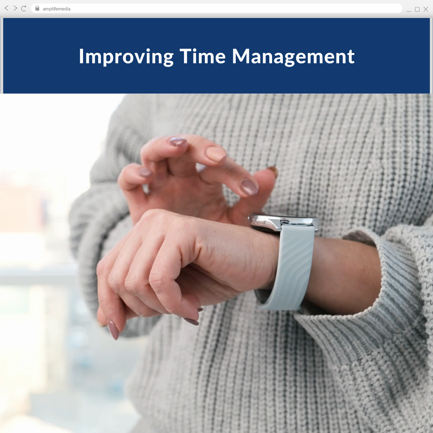 Subscription to Wellbeing Media: Improving Time Management IV 1022