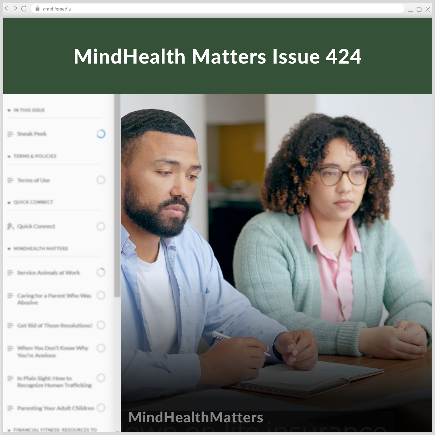 Subscription to Wellbeing Media: MindHealth Matters 424