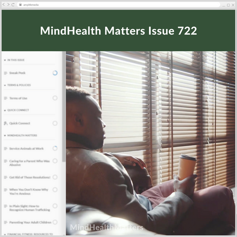 Subscription to Wellbeing Media: MindHealth Matters 722