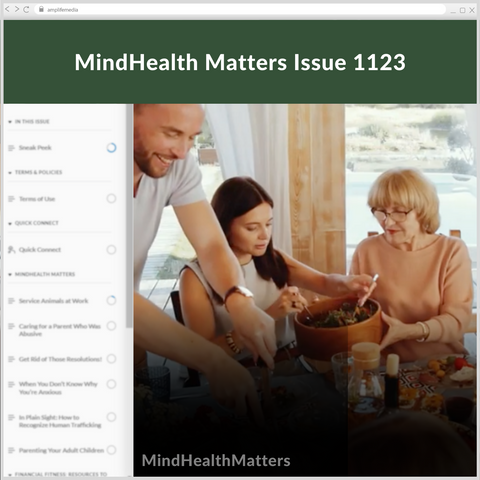 Subscription to Wellbeing Media: MindHealth Matters 1123
