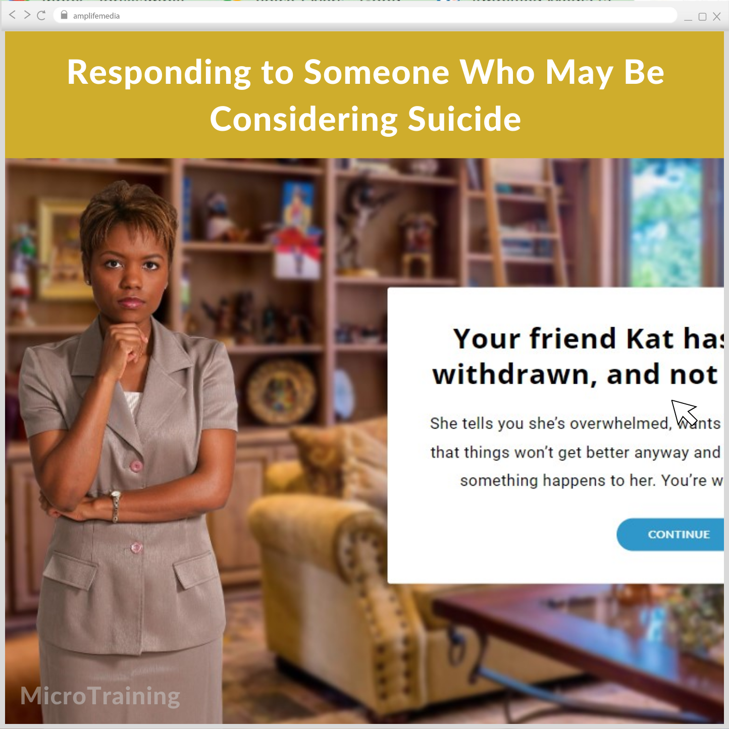 Subscription to Wellbeing Media: Responding to Someone Who May Be Considering Suicide MT1023