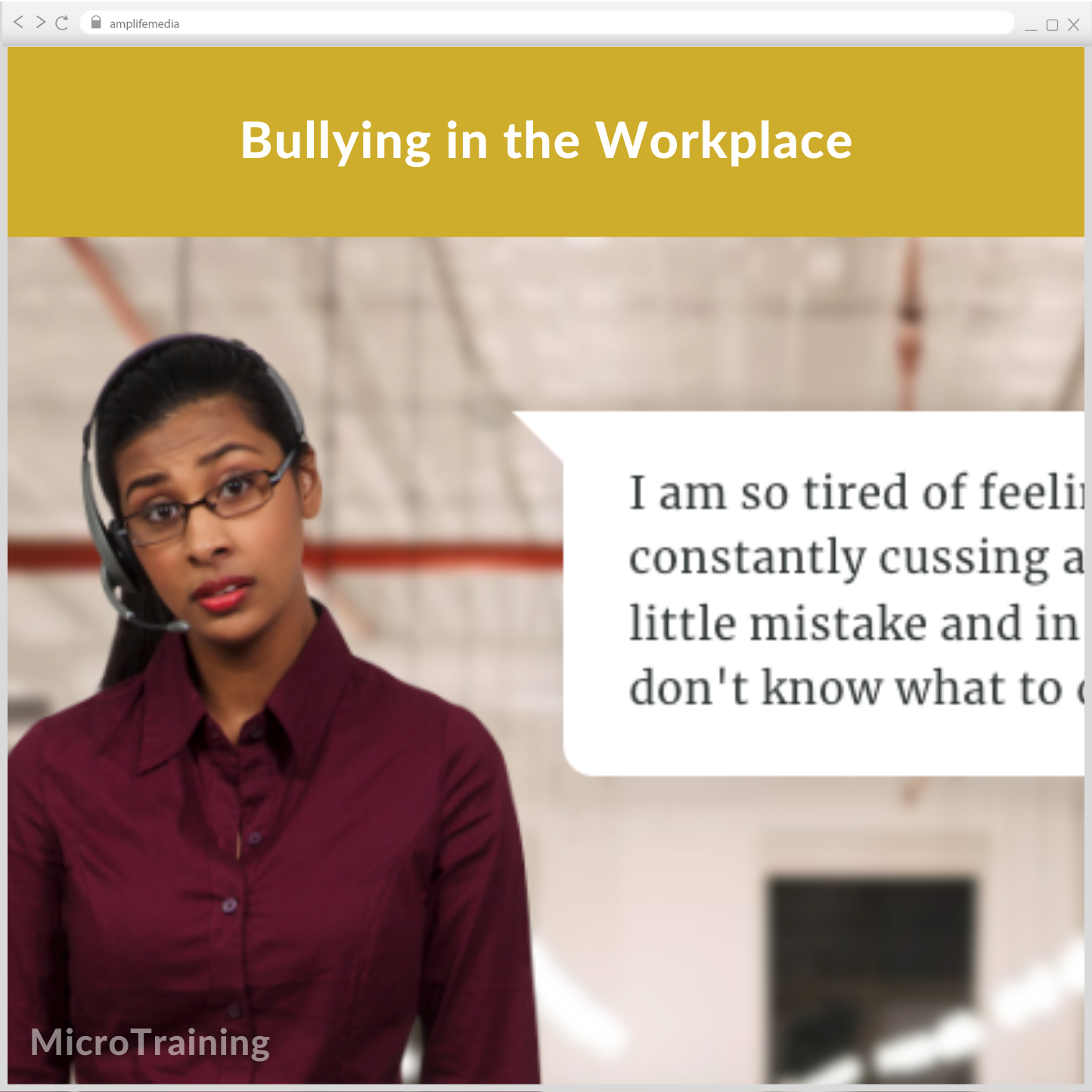 Subscription to Wellbeing Media: Bullying in the Workplace MT 521