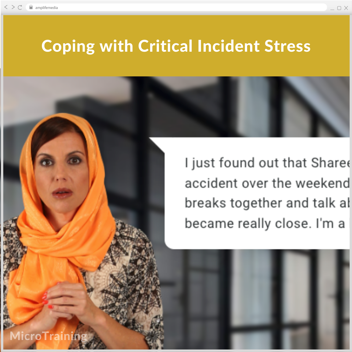 Subscription to Wellbeing Media: Coping with Critical Incident Stress MT 522