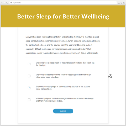 Subscription to Wellbeing Media: Better Sleep for Better Wellbeing MT 822