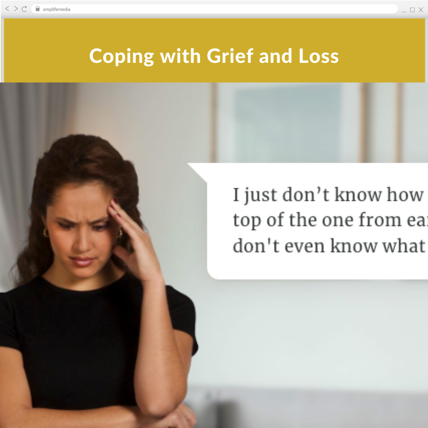 Subscription to Wellbeing Media: Coping with Grief and Loss MT 921