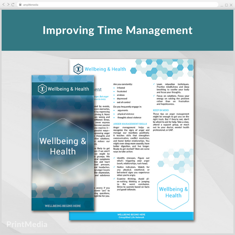 Subscription to Wellbeing Media: Improving Your Time Management PrintMedia 1022