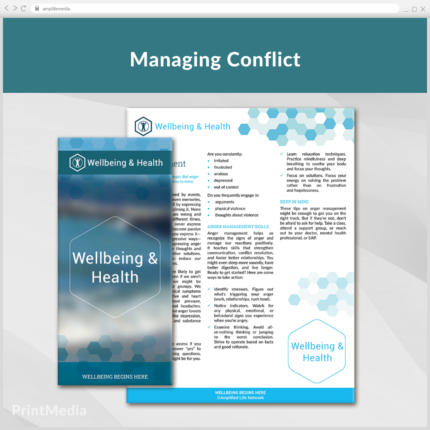 Subscription to Wellbeing Media: Managing Conflict PrintMedia 321