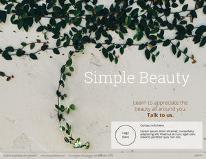 Simple Beauty poster (4601P1)-white