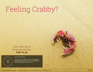 Feeling Crabby poster (4602P1)-black