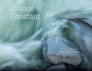 Change Is Constant poster (4606P1)-clear