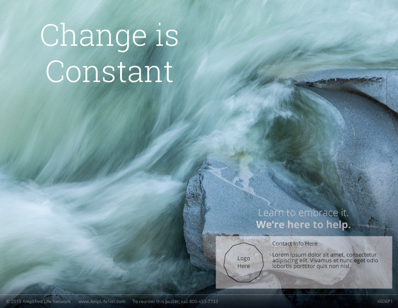 Change Is Constant poster (4606P1)-white