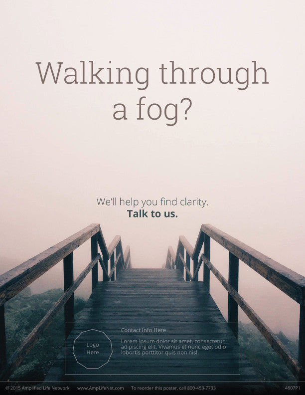 Walking Through A Fog poster (4607P1)-clear